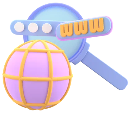 A browser window with a search bar