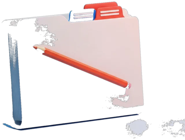 A document folder with a pencil
