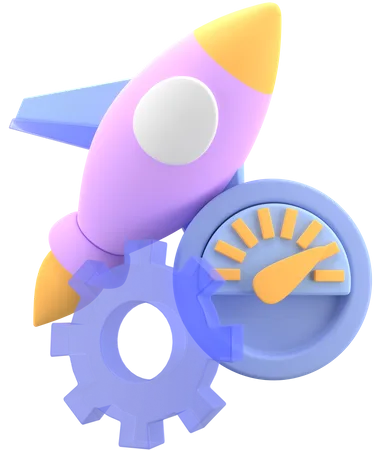 A speedometer showing fast performance